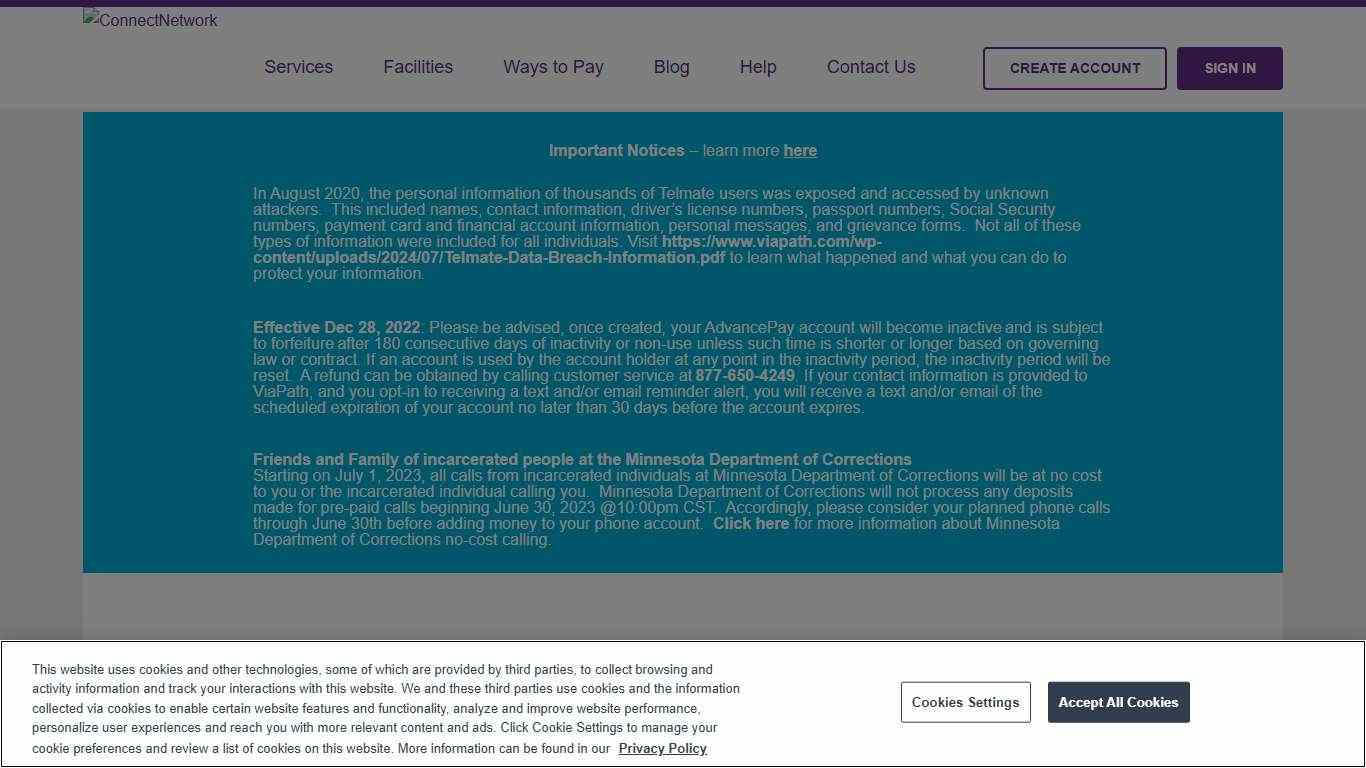 ConnectNetwork Connecting you with incarcerated loved ones ConnectNetwork